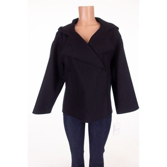 Valentino Jackets & Blazers - VALENTINO GARAVANI New 36 US XS Wool Angora Jacket With Hood In Black